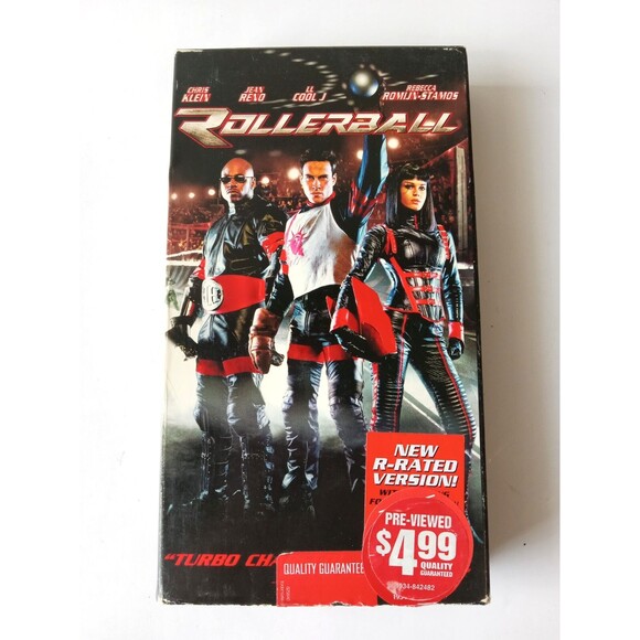 Rollerball (2002, VHS) R-Rated Version Rebecca Romijn Chris Klein LL Cool J - Picture 1 of 6